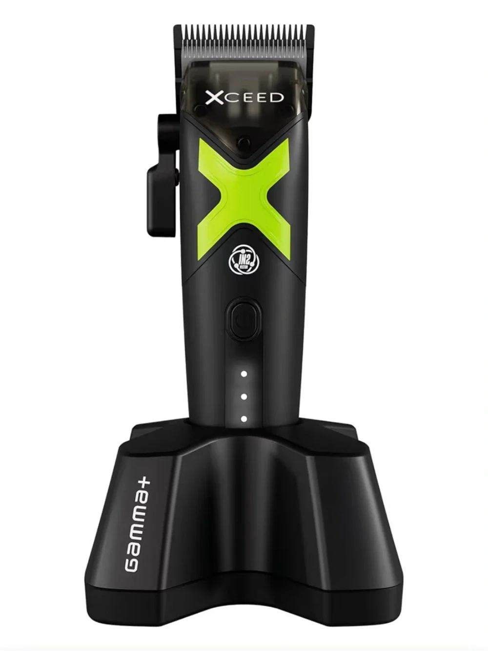 Professional Men's Hair Clipper - Black with Green Accent